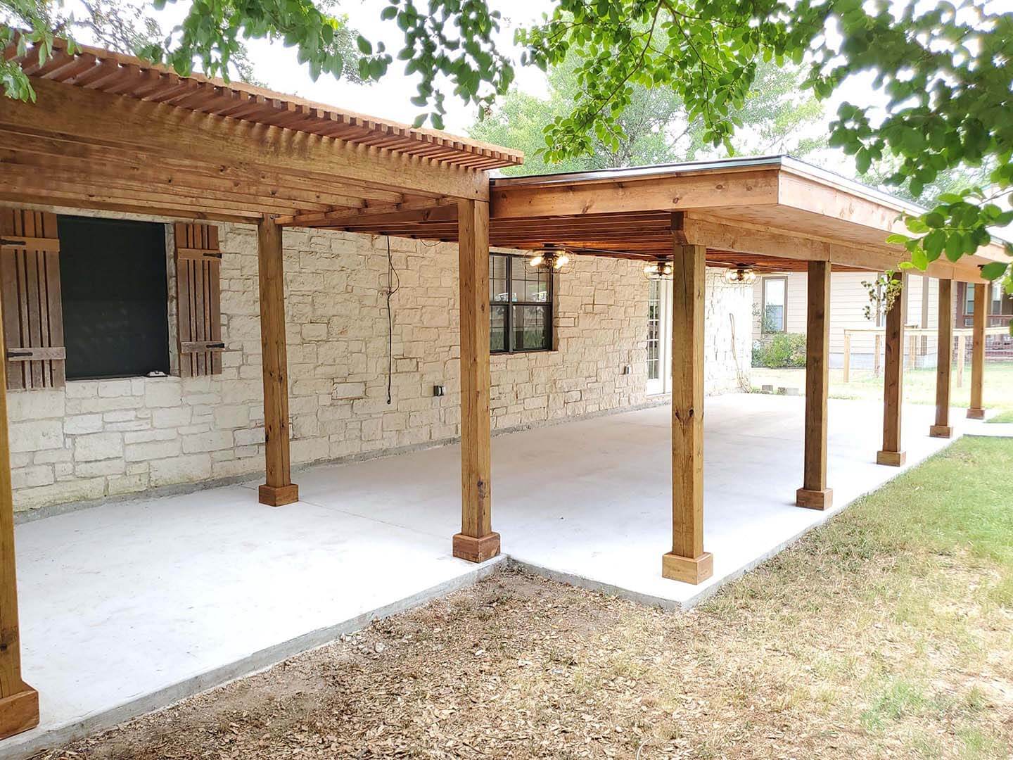 Pergola installation company in Bastrop Texas