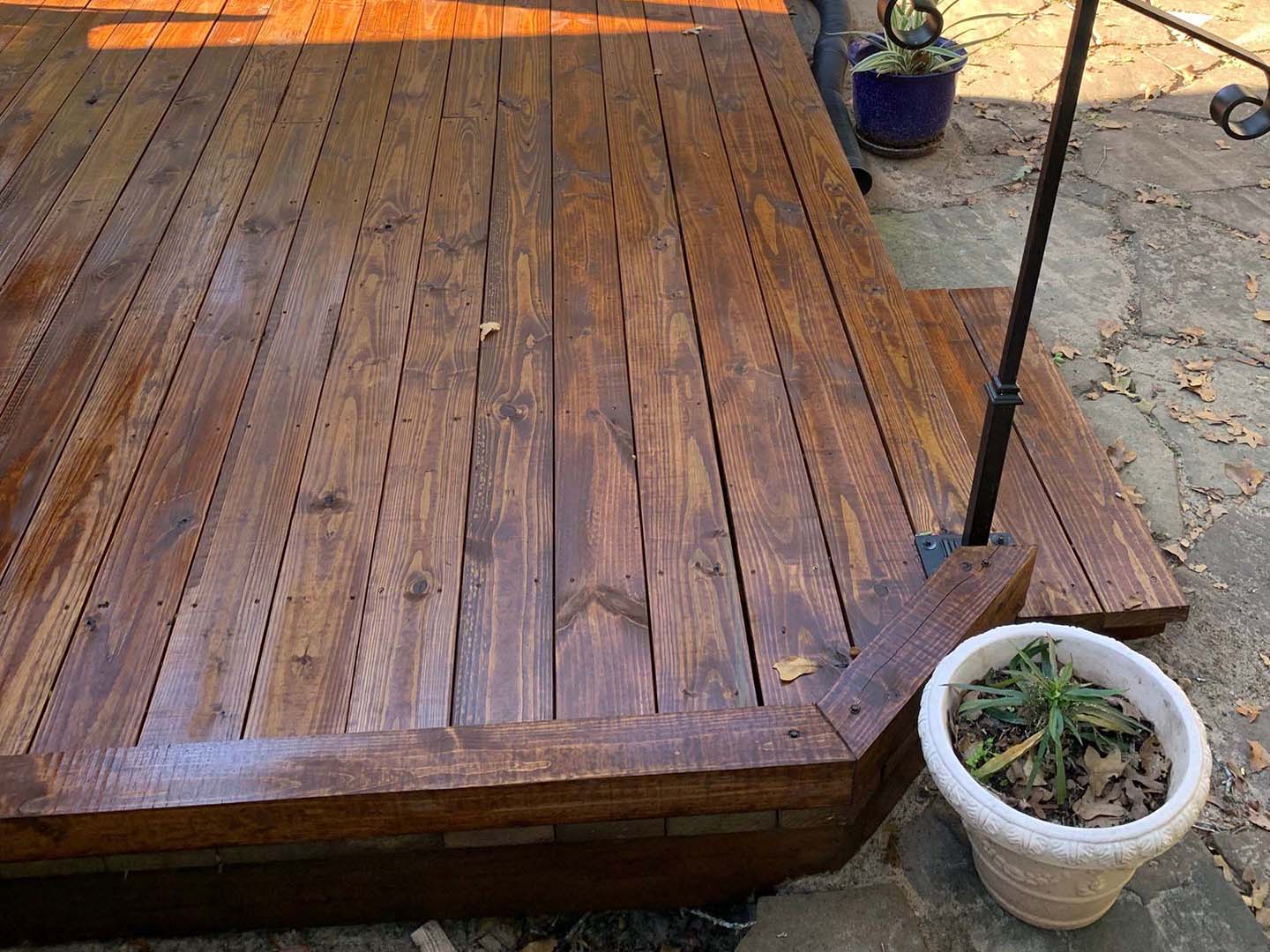 Deck stain and seal in Bastrop Texas