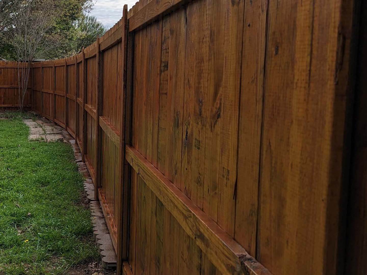 Fence stain and seal in Bastrop Texas