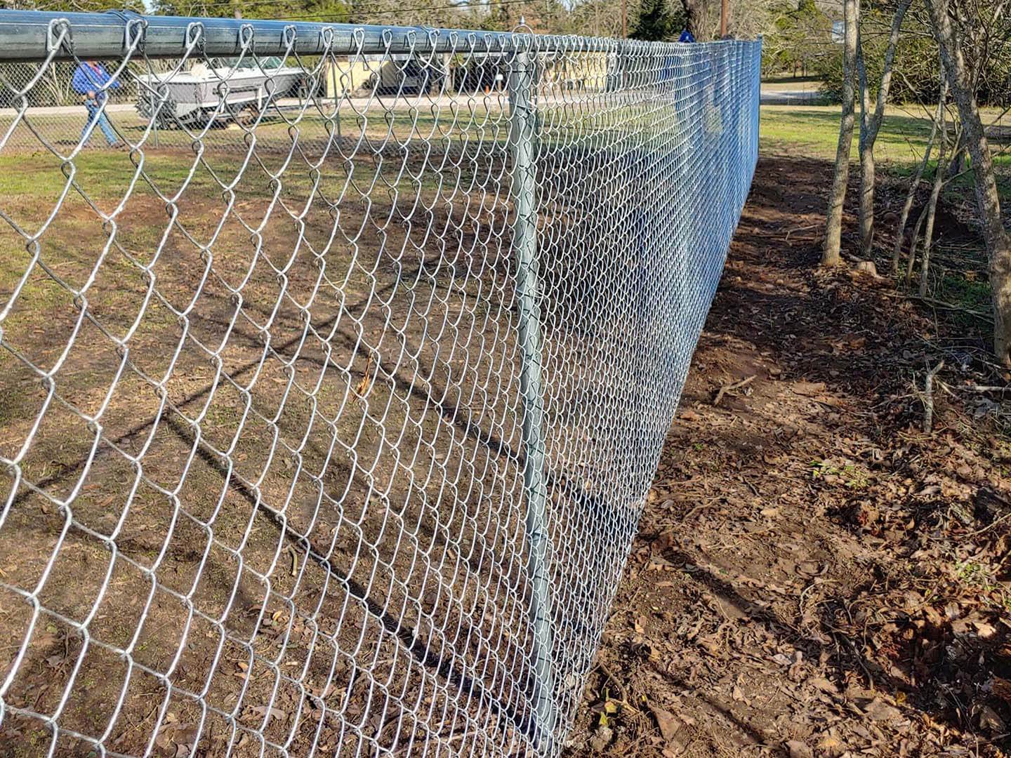 Chain link fencing in Bastrop Texas