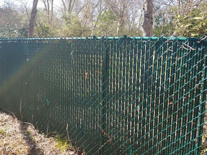 Chain link fencing in Bastrop Texas