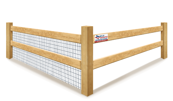 2-rail Farm fence installation for the Bastrop County area