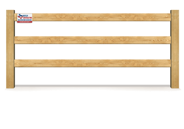 Post and 3 Rail Wood Fencing Company