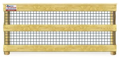 Bastrop County Custom Wood Fence Style - Mina