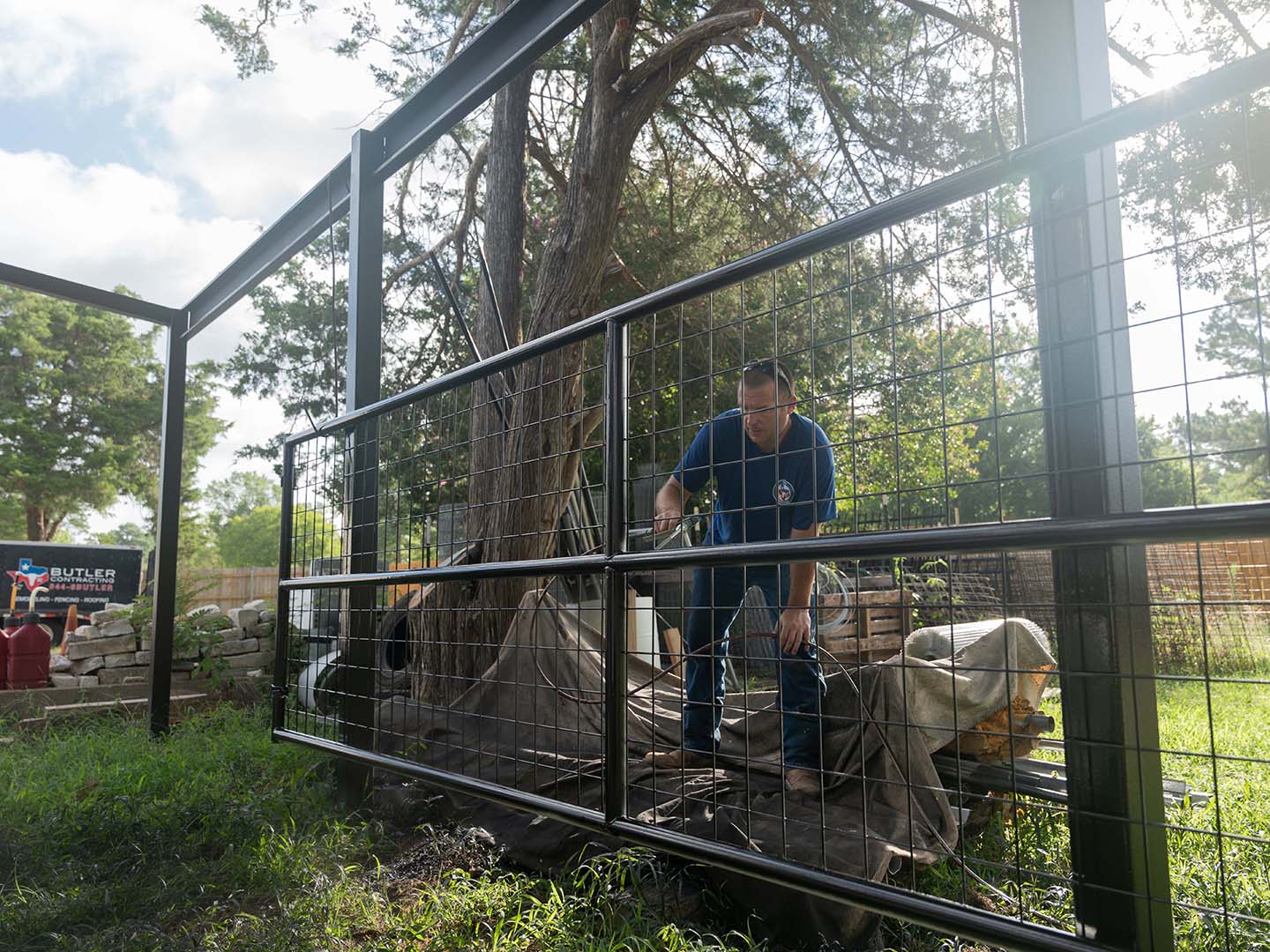 Custom Automated Gate in Bastrop Texas