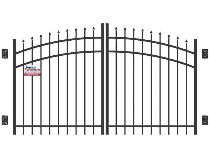 Bastrop County aluminum gate