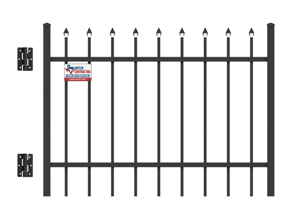 Bastrop County aluminum gate