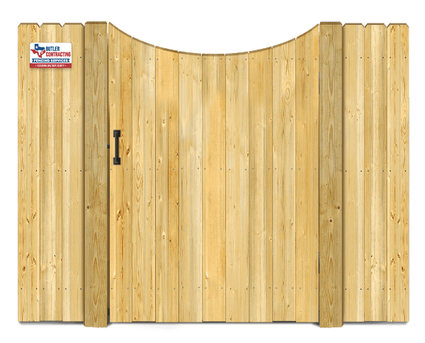 Concave top style gate  - Wood Gate