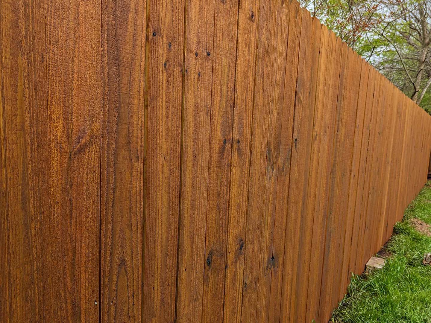 Bastrop TX stockade style wood fence